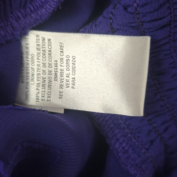 52SEVEN BRAND WOMEN'S PURPLE TOP WITH SMOCKING SIZE SMALL - Picture 14 of 14